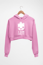 Load image into Gallery viewer, Groot Crop HOODIE FOR WOMEN-Light Baby Pink-Ektarfa.online
