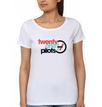 Load image into Gallery viewer, Twenty one pilots T-Shirt for Women-White-Ektarfa.online
