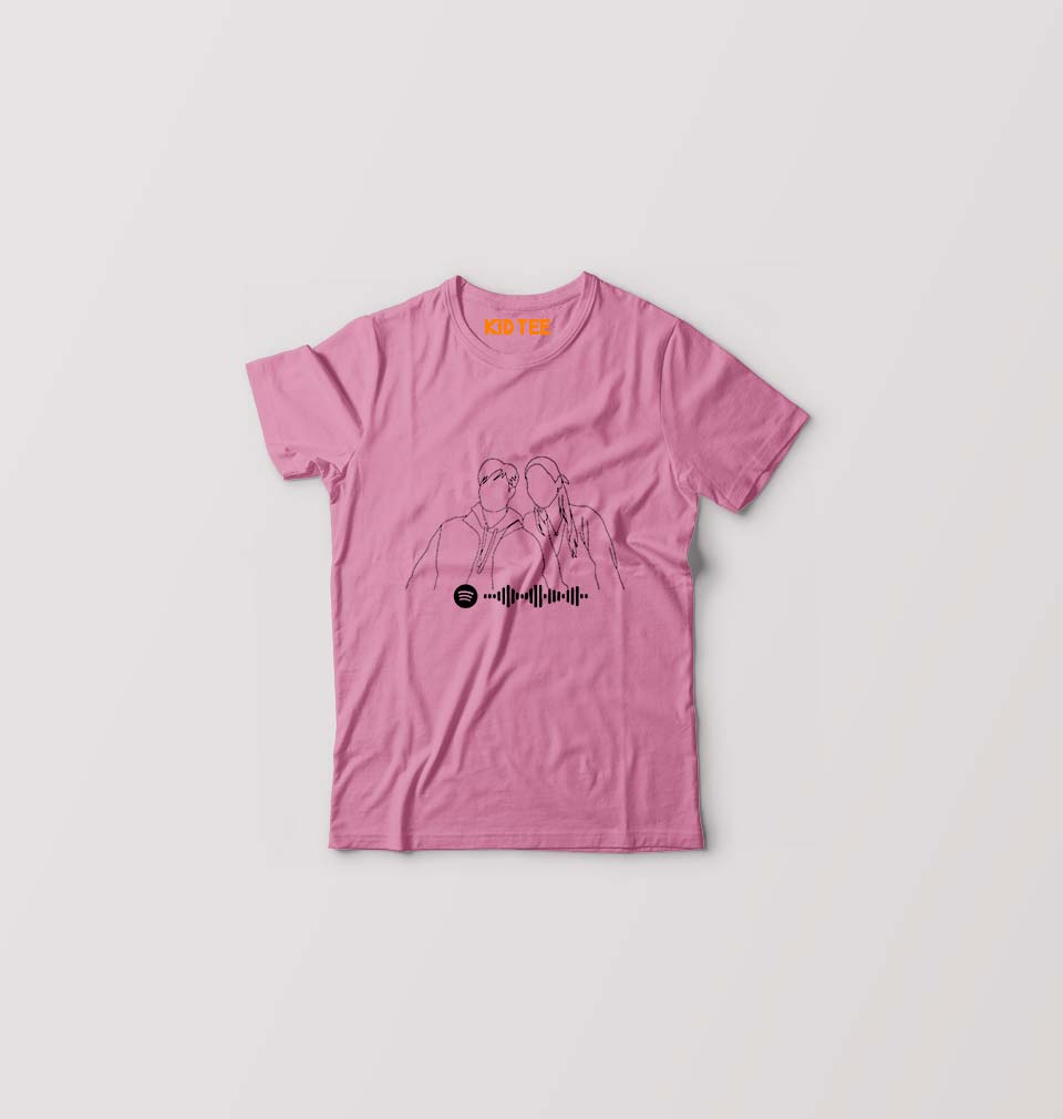 Spotify Kids T-Shirt for Boy/Girl-Pink-Ektarfa.online