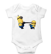 Load image into Gallery viewer, Minion Kids Romper For Baby Boy/Girl-0-5 Months(18 Inches)-White-Ektarfa.online
