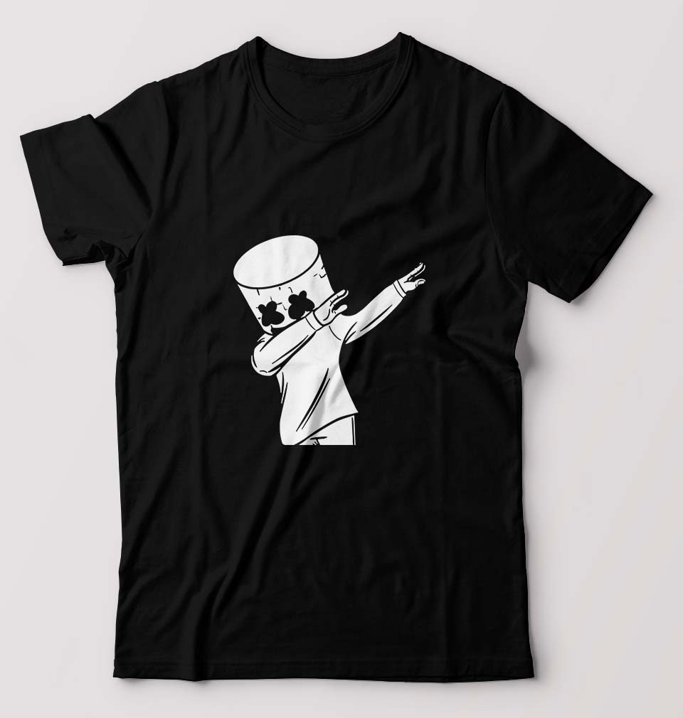 Dab Marshmello T-Shirt for Men-Black-Ektarfa.online