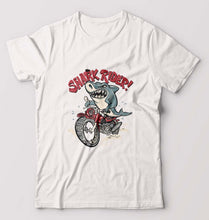 Load image into Gallery viewer, Shark Rider T-Shirt for Men-White-Ektarfa.online
