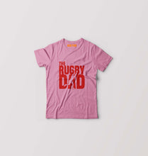 Load image into Gallery viewer, Rugby Dad Kids T-Shirt for Boy/Girl-Pink-Ektarfa.online
