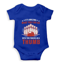 Load image into Gallery viewer, Bowling Kids Romper For Baby Boy/Girl-Royal Blue-Ektarfa.online
