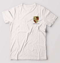 Load image into Gallery viewer, Porsche Pocket Logo T-Shirt for Men-White-Ektarfa.online
