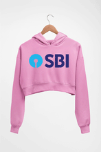 Load image into Gallery viewer, State Bank of India(SBI) Crop HOODIE FOR WOMEN-Light Baby Pink-Ektarfa.online
