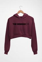 Load image into Gallery viewer, The Weeknd Crop HOODIE FOR WOMEN-Maroon-Ektarfa.online
