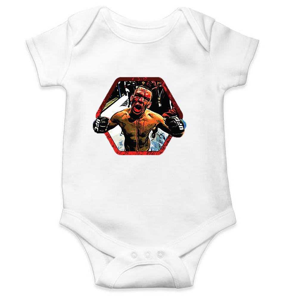 Nate Diaz UFC Kids Romper For Baby Boy/Girl-White-Ektarfa.online