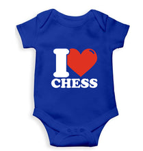 Load image into Gallery viewer, I Love Chess Kids Romper For Baby Boy/Girl-0-5 Months(18 Inches)-Royal Blue-Ektarfa.online
