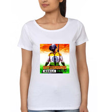 Load image into Gallery viewer, Battlegrounds Mobile India (BGMI) T-Shirt for Women-White-Ektarfa.online
