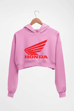 Load image into Gallery viewer, Honda Crop HOODIE FOR WOMEN-Light Baby Pink-Ektarfa.online
