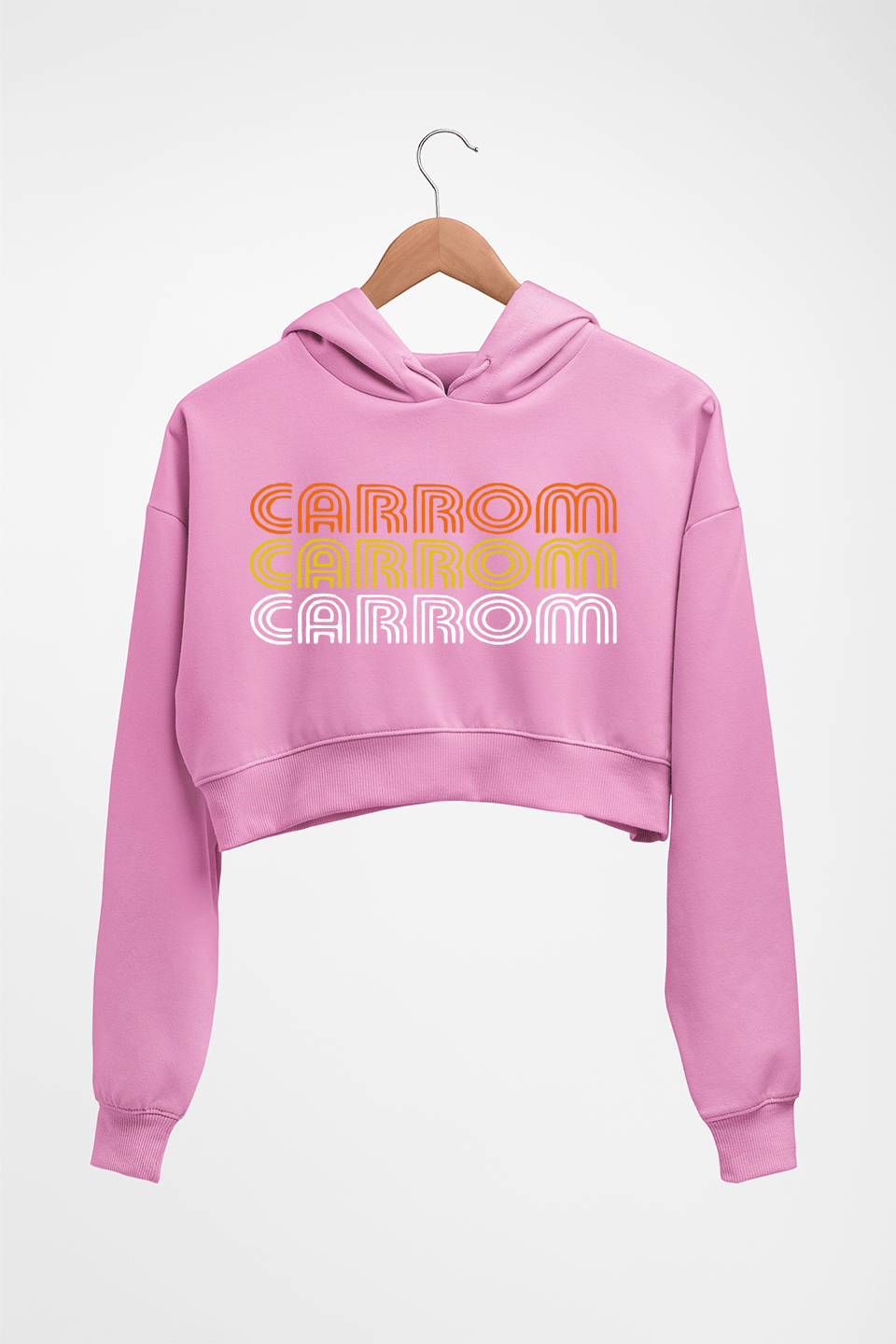 Carrom Crop HOODIE FOR WOMEN-Light Baby Pink-Ektarfa.online