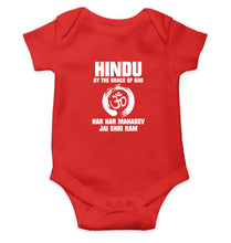 Load image into Gallery viewer, Hindu Kids Romper For Baby Boy/Girl-0-5 Months(18 Inches)-RED-Ektarfa.online
