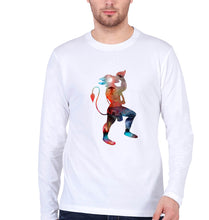 Load image into Gallery viewer, Hanuman Ji (God) Full Sleeves T-Shirt for Men-White-Ektarfa.online
