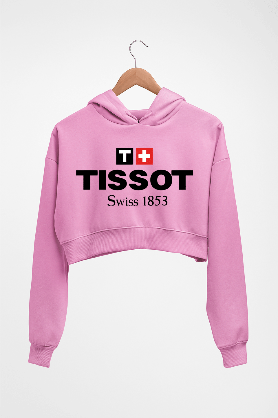 Tissot Crop HOODIE FOR WOMEN-Light Baby Pink-Ektarfa.online