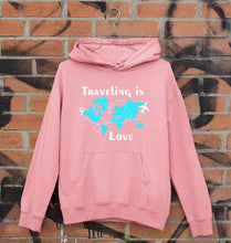 Load image into Gallery viewer, Traveling is Love Unisex Hoodie for Men/Women-Light Pink-Ektarfa.online
