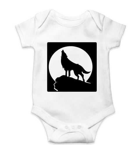 Wolf Kids Romper For Baby Boy/Girl-White-Ektarfa.online