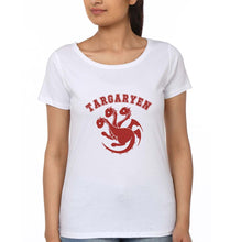 Load image into Gallery viewer, House Targaryen (GOT) T-Shirt for Women-White-Ektarfa.online
