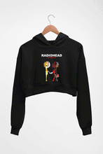 Load image into Gallery viewer, Radiohead Crop HOODIE FOR WOMEN-Black-Ektarfa.online
