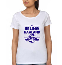 Load image into Gallery viewer, Erling Haaland T-Shirt for Women-White-Ektarfa.online
