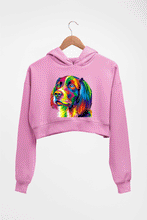 Load image into Gallery viewer, Dog Crop HOODIE FOR WOMEN-Light Baby Pink-Ektarfa.online

