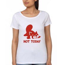 Load image into Gallery viewer, Rocket Raccoon Lazy Not Today T-Shirt for Women-White-Ektarfa.online
