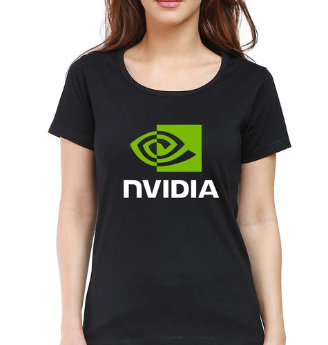 Nvidia T-Shirt for Women-Black-Ektarfa.online