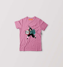 Load image into Gallery viewer, Demon Slayer Kids T-Shirt for Boy/Girl-Pink-Ektarfa.online
