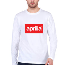 Load image into Gallery viewer, Aprilia Full Sleeves T-Shirt for Men-White-Ektarfa.online
