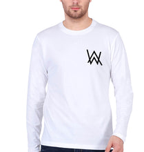 Load image into Gallery viewer, Alan Walker Logo Full Sleeves T-Shirt for Men-White-Ektarfa.online
