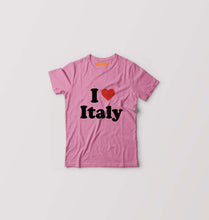 Load image into Gallery viewer, I Love Italy Kids T-Shirt for Boy/Girl-Pink-Ektarfa.online
