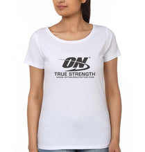 Load image into Gallery viewer, optimum nutrition T-Shirt for Women-White-Ektarfa.online
