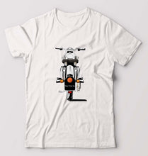 Load image into Gallery viewer, Royal Enfield - Bullet With Number T-Shirt for Men-White-Ektarfa.online
