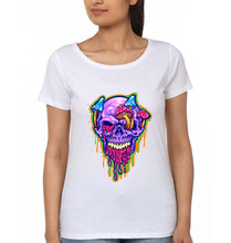 Load image into Gallery viewer, Trippy Psychedelic Peace T-Shirt for Women-White-Ektarfa.online
