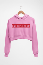 Load image into Gallery viewer, Entrepreneur Crop HOODIE FOR WOMEN-Light Baby Pink-Ektarfa.online

