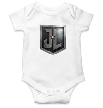 Load image into Gallery viewer, Justice League Kids Romper Kids Romper For Baby Boy/Girl-0-5 Months(18 Inches)-White-Ektarfa.online
