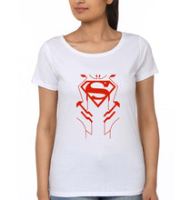 Load image into Gallery viewer, Superman Superhero T-Shirt for Women-White-Ektarfa.online
