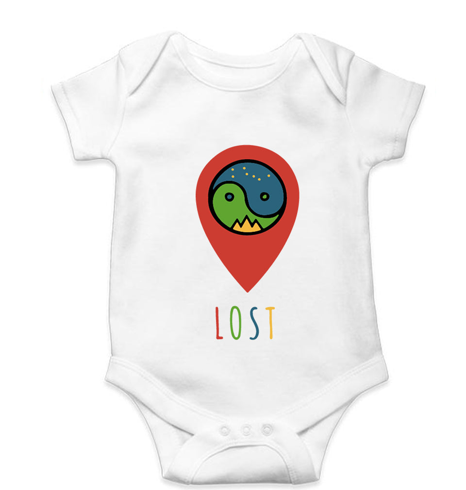 Travel Lost Kids Romper For Baby Boy/Girl-0-5 Months(18 Inches)-White-Ektarfa.online