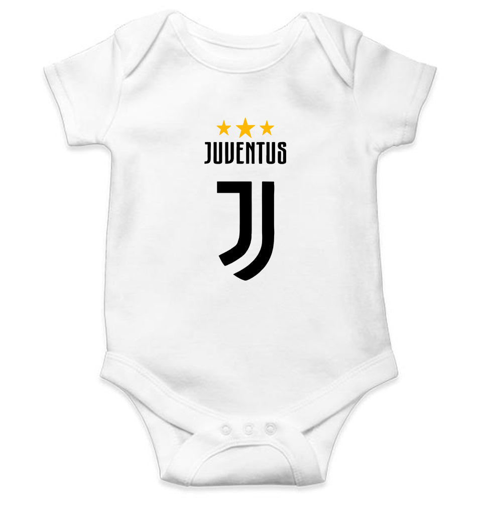 Juventus Kids Romper For Baby Boy/Girl-0-5 Months(18 Inches)-White-Ektarfa.online