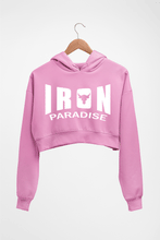 Load image into Gallery viewer, Iron Paradise Crop HOODIE FOR WOMEN-Light Baby Pink-Ektarfa.online
