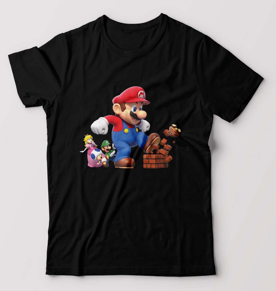 Mario T-Shirt for Men-Black-Ektarfa.online