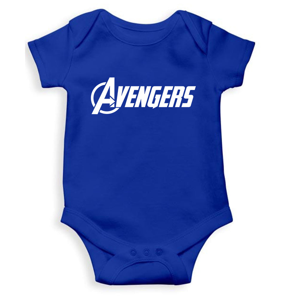 Avengers Kids Romper For Baby Boy/Girl-0-5 Months(18 Inches)-Royal Blue-Ektarfa.online