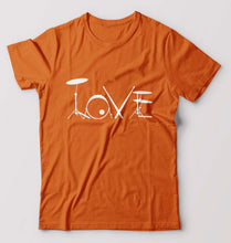 Load image into Gallery viewer, Love Drum T-Shirt for Men-Orange-Ektarfa.online
