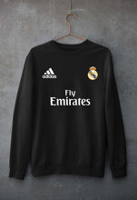 Load image into Gallery viewer, Real Madrid Unisex Sweatshirt for Men/Women-S(40 Inches)-Black-Ektarfa.online

