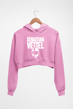 Load image into Gallery viewer, Sebastian Vettel F1 Crop HOODIE FOR WOMEN-Light Baby Pink-Ektarfa.online
