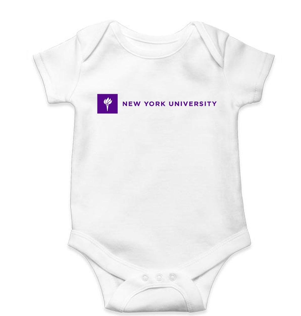 New York University Kids Romper For Baby Boy/Girl-White-Ektarfa.online
