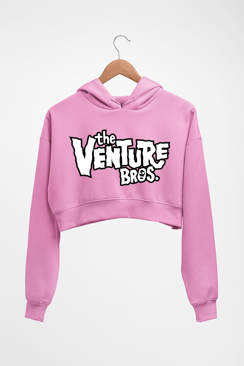 The Venture Bros Crop HOODIE FOR WOMEN-Light Baby Pink-Ektarfa.online