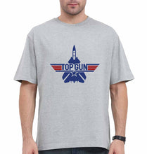 Load image into Gallery viewer, Top Gun Oversized T-Shirt for Men-Grey-Ektarfa.online
