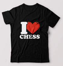 Load image into Gallery viewer, I Love Chess T-Shirt for Men-Black-Ektarfa.online
