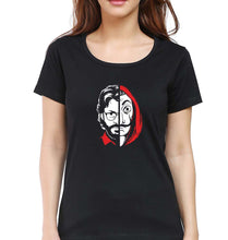 Load image into Gallery viewer, Money Heist The Professor T-Shirt for Women-Black-Ektarfa.online
